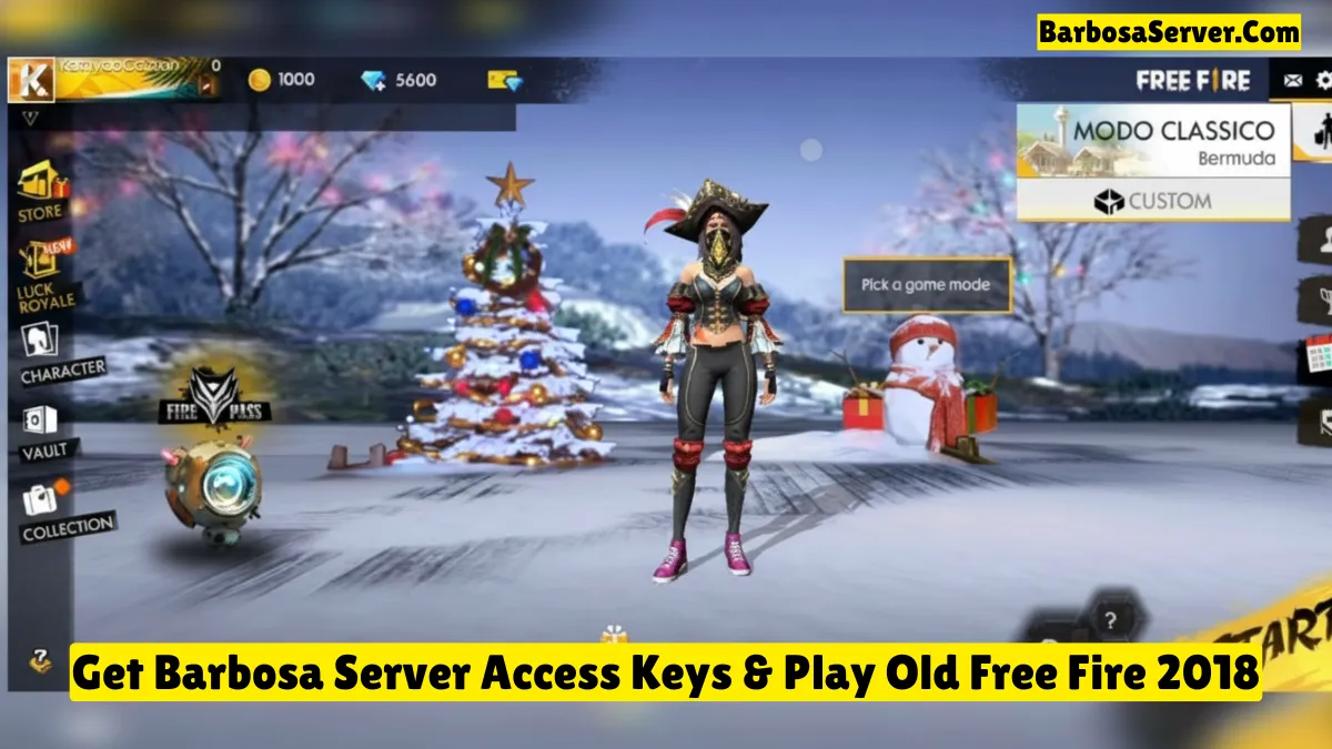 Barbosa Server Access Keys: Get Instantly & Play Free Fire 2018